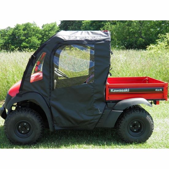 3 Star Black Soft Full Doors and Rear Window - Kawasaki Mule 600, 610 - alt image 1