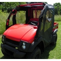 3 Star Black Soft Full Doors and Rear Window - Kawasaki Mule 600, 610