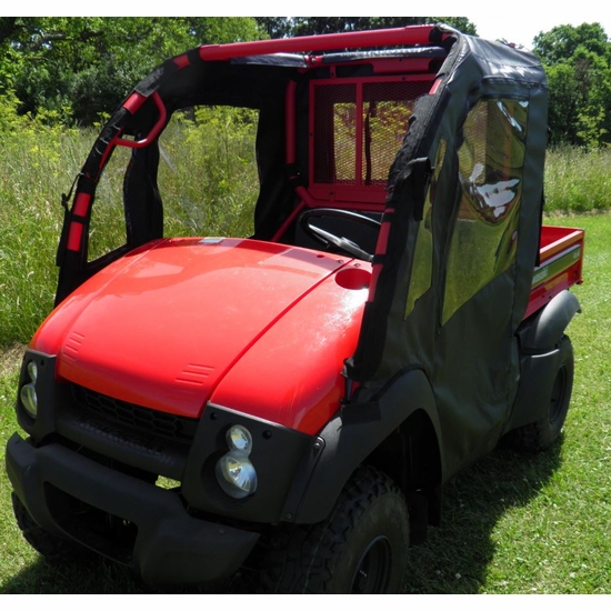 3 Star Black Soft Full Doors and Rear Window - Kawasaki Mule 600, 610 - alt image 2