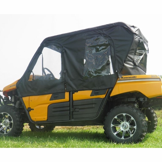 3 Star Black Soft Full Doors and Rear Window - Kawasaki Teryx4 - alt image 0