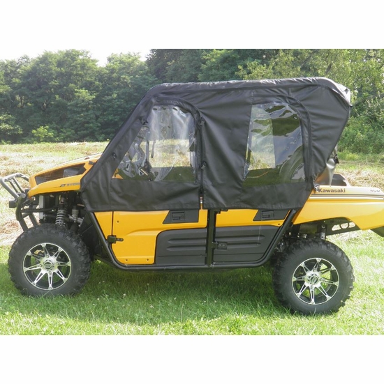 3 Star Black Soft Full Doors and Rear Window - Kawasaki Teryx4 - alt image 1