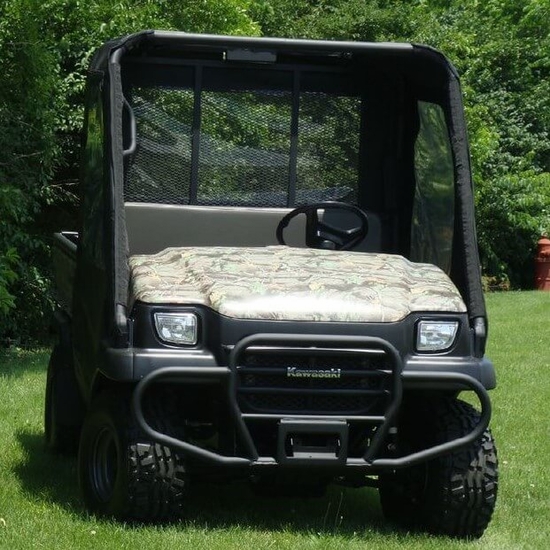 3 Star Black Soft Full Doors and Rear Window - Kawsaki Mule 3000, 3010 - alt image 0