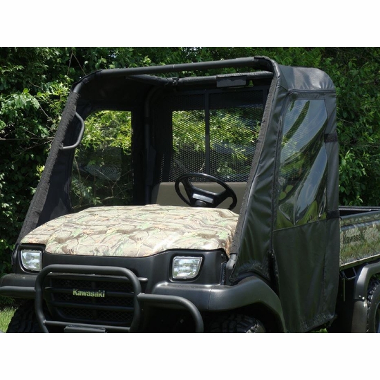 3 Star Black Soft Full Doors and Rear Window - Kawsaki Mule 3000, 3010 - alt image 1