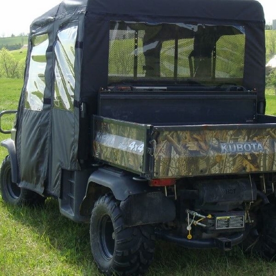 3 Star Black Soft Full Doors and Rear Window - Kubota RTV 1140