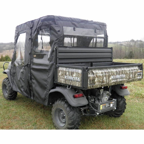 3 Star Black Soft Full Doors and Rear Window - Kubota RTV X1140 - alt image 0