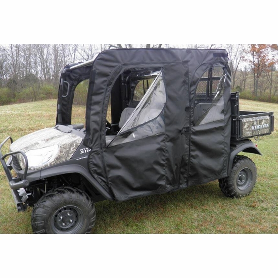 3 Star Black Soft Full Doors and Rear Window - Kubota RTV X1140 - alt image 7