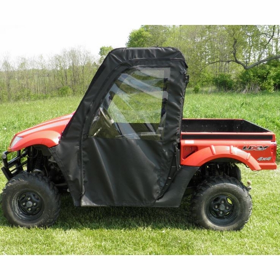 3 Star Black Soft Full Doors and Rear Window - Kymco UXV 500 - alt image 1