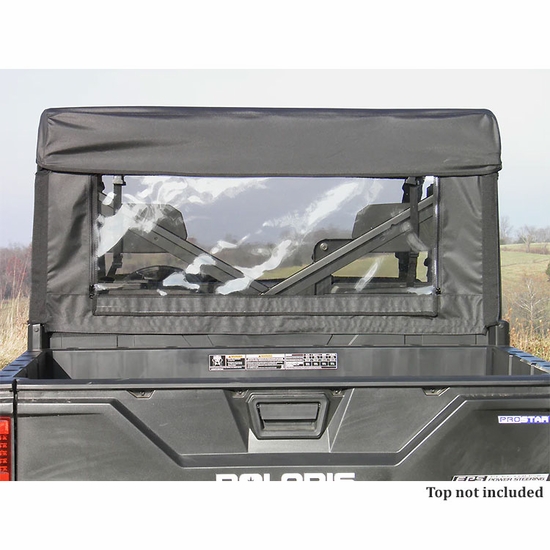 3 Star Black Soft Full Doors and Rear Window w/ Zippers - 2019-25 Polaris Ranger Crew 1000, XP 1000 - alt image 1