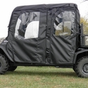 3 Star Black Soft Full Doors and Rear Window w/ Zippers, Top - Kubota RTV X1140