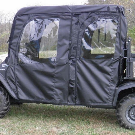 3 Star Black Soft Full Doors and Rear Window w/ Zippers, Top - Kubota RTV X1140 - alt image 0