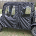 3 Star Black Soft Full Doors and Rear Window w/ Zippers, Top - Kubota RTV X1140
