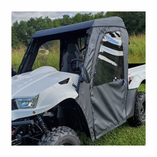 3 Star Black Soft Full Doors and Rear Window w/ Zippers, Top - Kymco UXV 700i