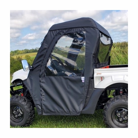 3 Star Black Soft Full Doors and Rear Window w/ Zippers, Top - Kymco UXV 700i - alt image 0