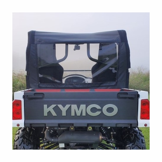 3 Star Black Soft Full Doors and Rear Window w/ Zippers, Top - Kymco UXV 700i - alt image 2