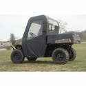 3 Star Black Soft Full Doors and Zippered Rear Window - 2010-14 Mid Size Polaris Ranger 400, 500, 570, 800, EV