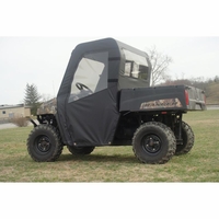 3 Star Black Soft Full Doors and Zippered Rear Window - 2010-14 Mid Size Polaris Ranger 400, 500, 570, 800, EV
