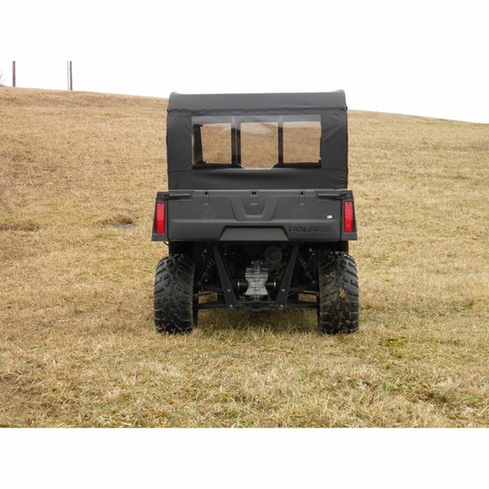 3 Star Black Soft Full Doors and Zippered Rear Window - 2011-14 Mid Size Polaris Ranger 500, 570 Crew - alt image 0
