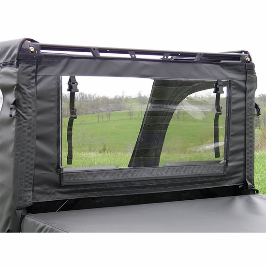 3 Star Black Soft Full Doors and Zippered Rear Window - 2015-24 Mid Size Polaris Ranger 500, 570, ETX, EV - alt image 1