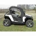 3 Star Black Soft Full Doors and Zippered Rear Window - CF Moto ZForce 600, 600EX