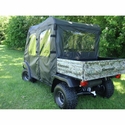 3 Star Black Soft Full Doors and Zippered Rear Window - Kawasaki Mule 3010 Trans