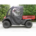 3 Star Black Soft Full Doors and Zippered Rear Window - Kawasaki Mule 600, 610