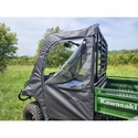 3 Star Black Soft Full Doors and Zippered Rear Window - Kawsaki Mule 4000, 4010