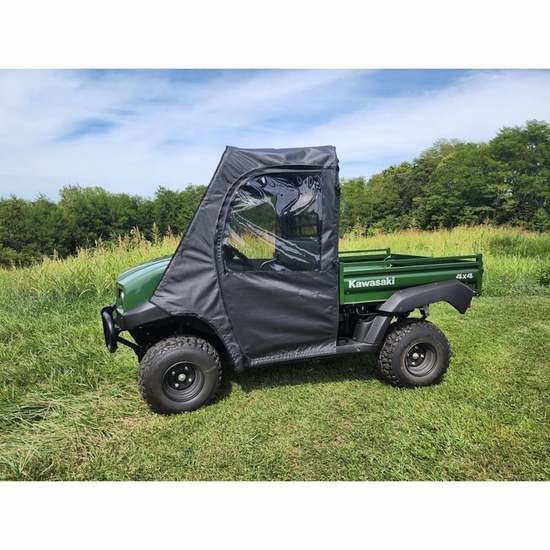 3 Star Black Soft Full Doors and Zippered Rear Window - Kawsaki Mule 4000, 4010 - alt image 2