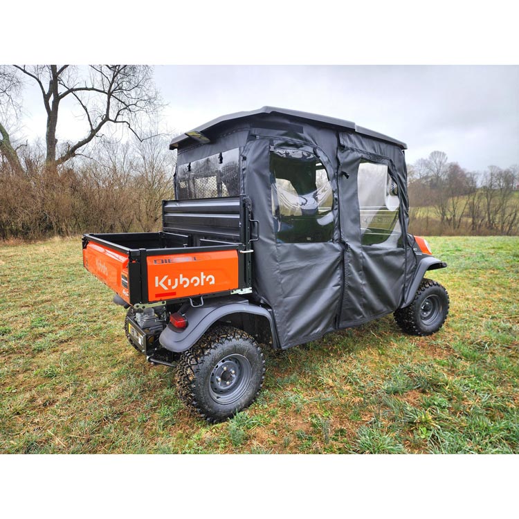 Kubota RTV X1140 Black Full Doors & Zip Open Back