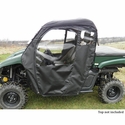 3 Star Black Soft Full Doors and Zippered Rear Window - Yamaha Viking 700