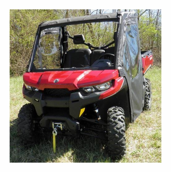 3 Star Black Soft Full Doors - Can Am Defender - alt image 4