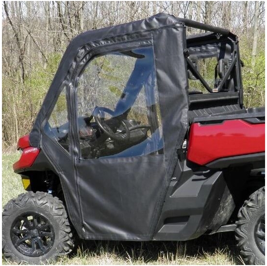 3 Star Black Soft Full Doors - Can Am Defender