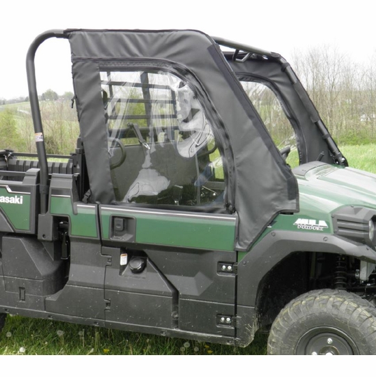 3 Star Black Soft Full Doors - Kawasaki Mule Pro-FX, DX - alt image 2
