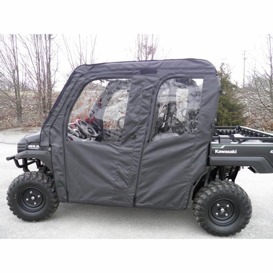 3 Star Black Soft Full Doors - Kawasaki Mule Pro-FXT, DXT