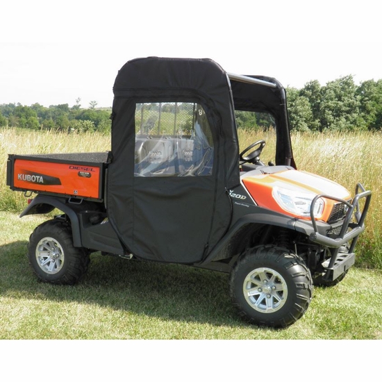 3 Star Black Soft Full Doors - Kubota RTV 400, 500 - alt image 3