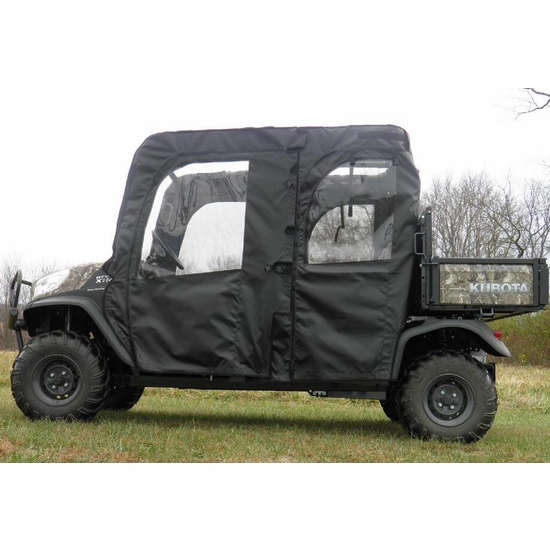 3 Star Black Soft Full Doors - Kubota RTV X1140 - alt image 0