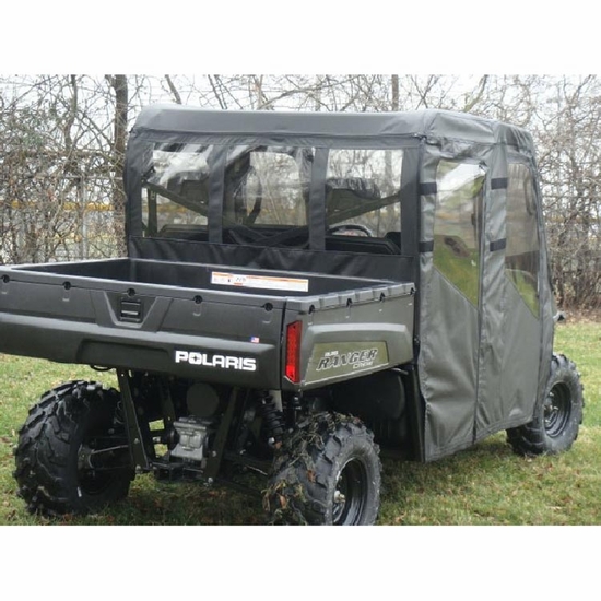 3 Star Black Soft Full Doors, Rear Window and Top - 2010-14 Full Size Polaris Ranger 800 Crew, 2016-24 Crew 570-6