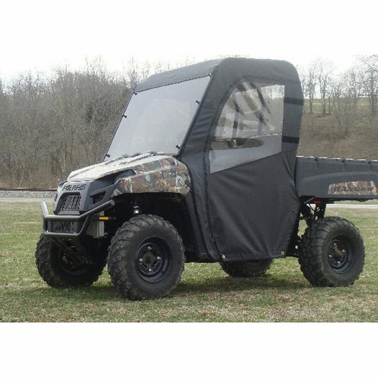 3 Star Black Soft Full Doors, Rear Window and Top - 2010-14 Mid Size Polaris Ranger 400, 500, 570, 800, EV - alt image 1