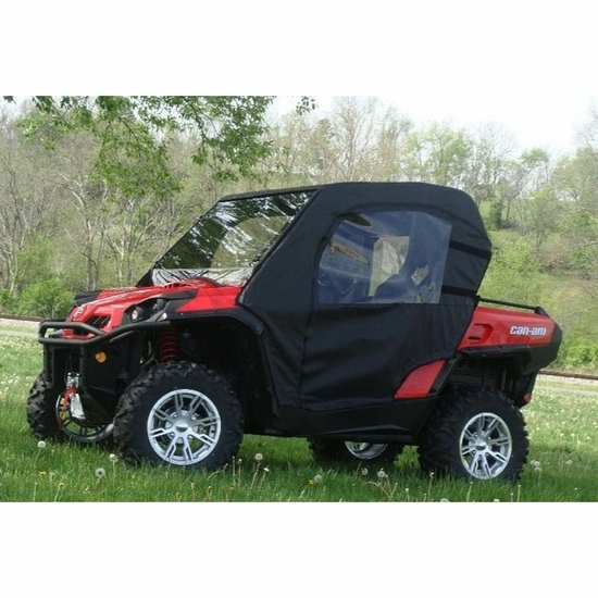 3 Star Black Soft Full Doors, Rear Window and Top - 2011-20 Can Am Commander