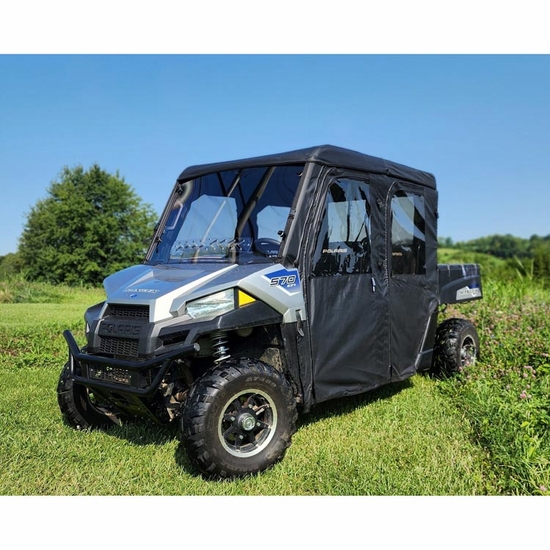 3 Star Black Soft Full Doors, Rear Window and Top - 2015-21 Mid Size Polaris Ranger 570 Crew, Crew 570-4