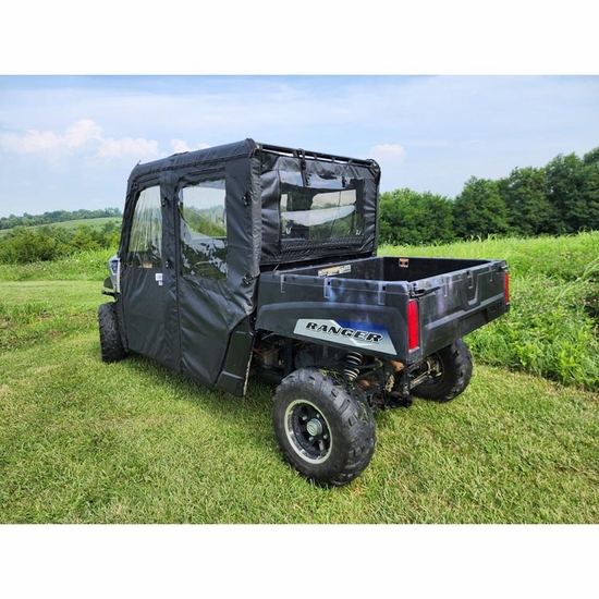 3 Star Black Soft Full Doors, Rear Window and Top - 2015-21 Mid Size Polaris Ranger 570 Crew, Crew 570-4 - alt image 0