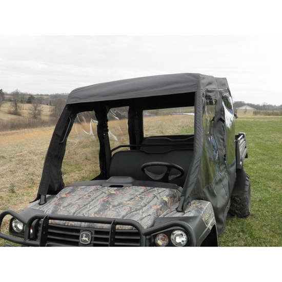 3 Star Black Soft Full Doors, Rear Window and Top - John Deere Gator S4 Crew