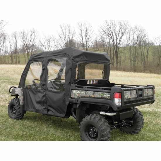 3 Star Black Soft Full Doors, Rear Window and Top - John Deere Gator S4 Crew - alt image 1