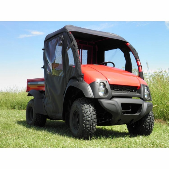 3 Star Black Soft Full Doors, Rear Window and Top - Kawasaki Mule 600, 610