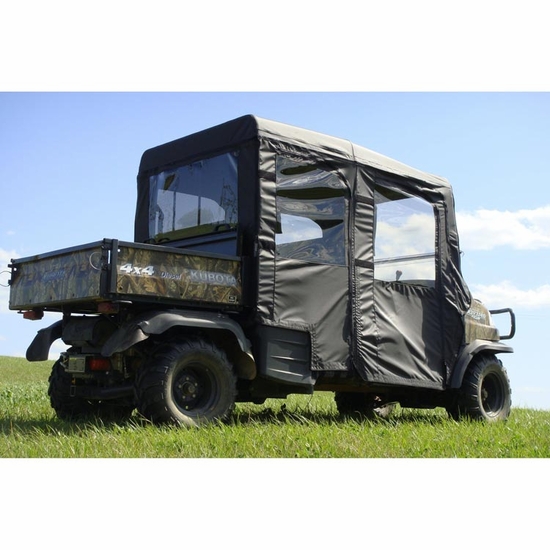 3 Star Black Soft Full Doors, Rear Window and Top - Kubota RTV 1140 - alt image 1