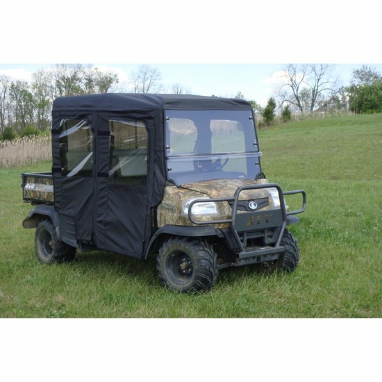3 Star Black Soft Full Doors, Rear Window and Top - Kubota RTV 1140 - alt image 2