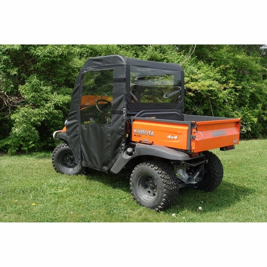 3 Star Black Soft Full Doors, Rear Window and Top - Kubota RTV 400, 500, 520