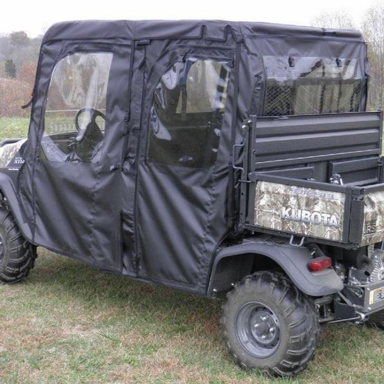 3 Star Black Soft Full Doors, Rear Window and Top - Kubota RTV X1140 - alt image 2