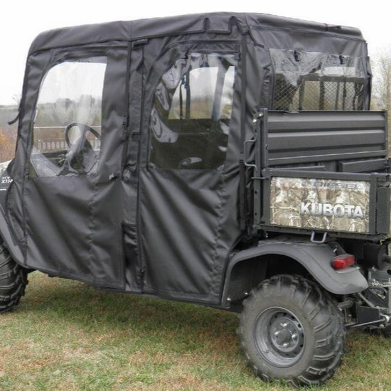 3 Star Black Soft Full Doors, Rear Window and Top - Kubota RTV X1140 - alt image 4