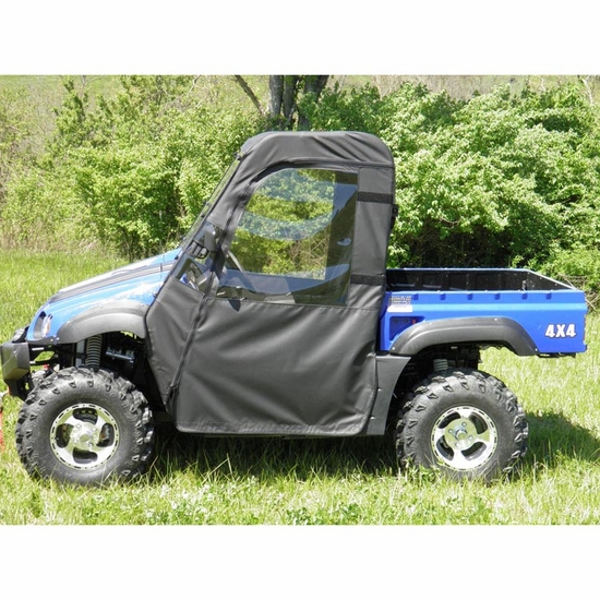 3 Star Black Soft Full Doors, Rear Window and Top - Massimo MSU 500, 700 w/ Black Hood Stripes