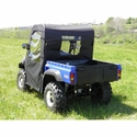 3 Star Black Soft Full Doors, Rear Window and Top - Massimo MSU 500, 700 w/ Black Hood Stripes